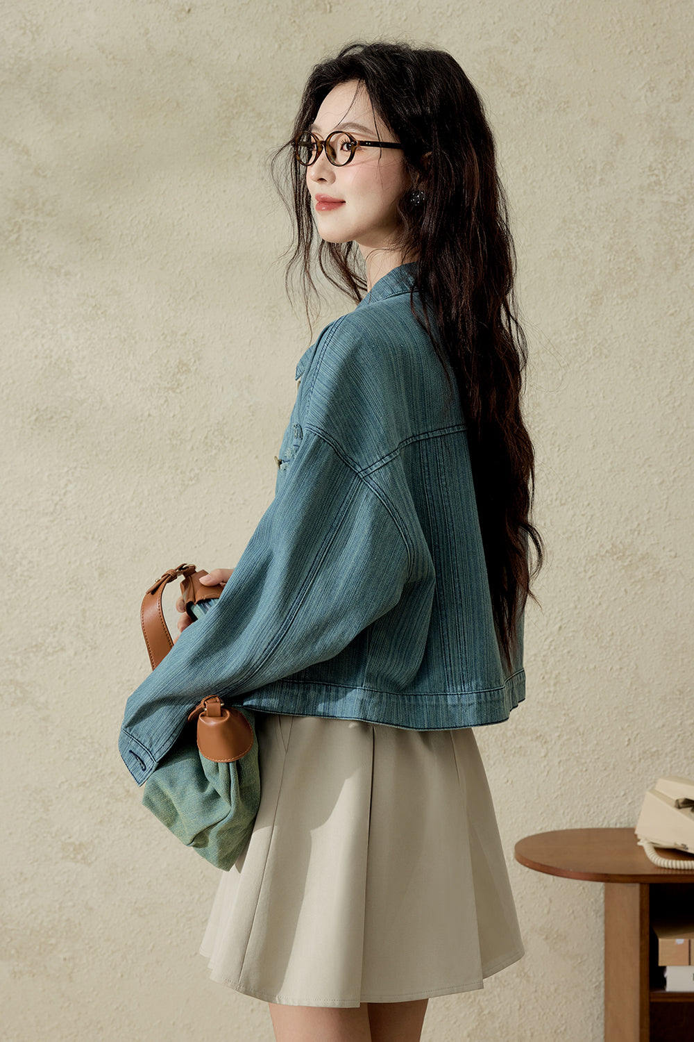 여성용 데님 코트