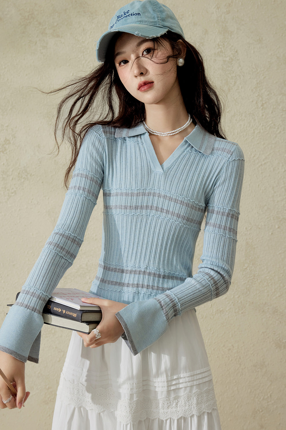 여성용 니트 셔츠