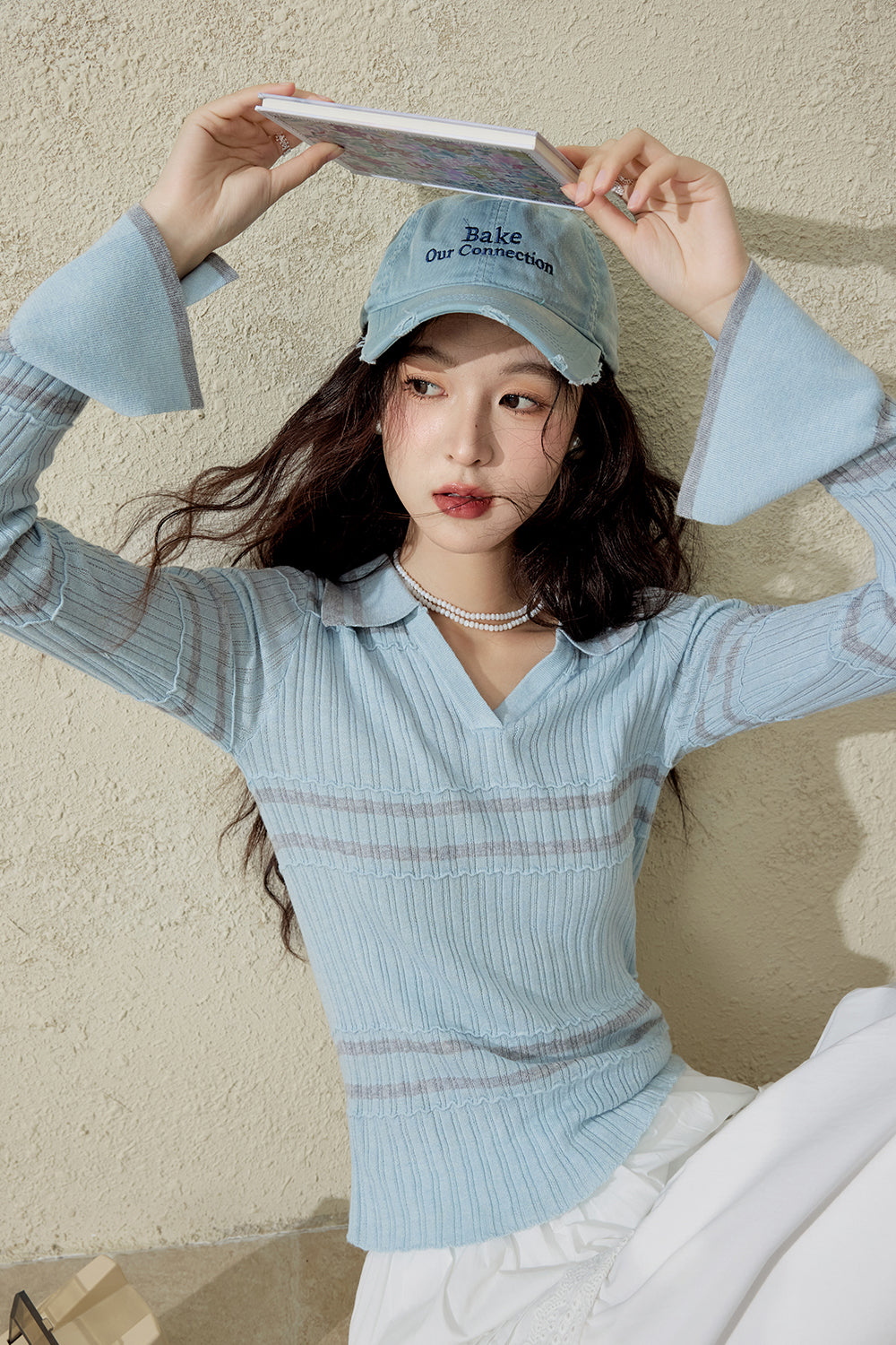 여성용 니트 셔츠