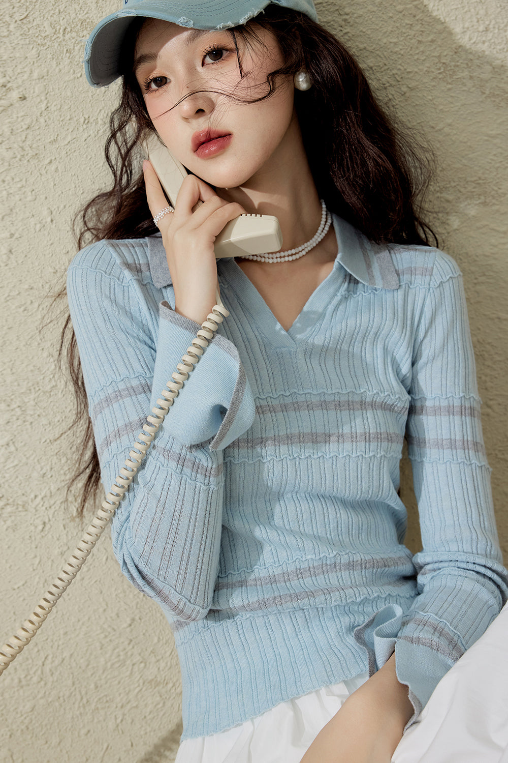 여성용 니트 셔츠