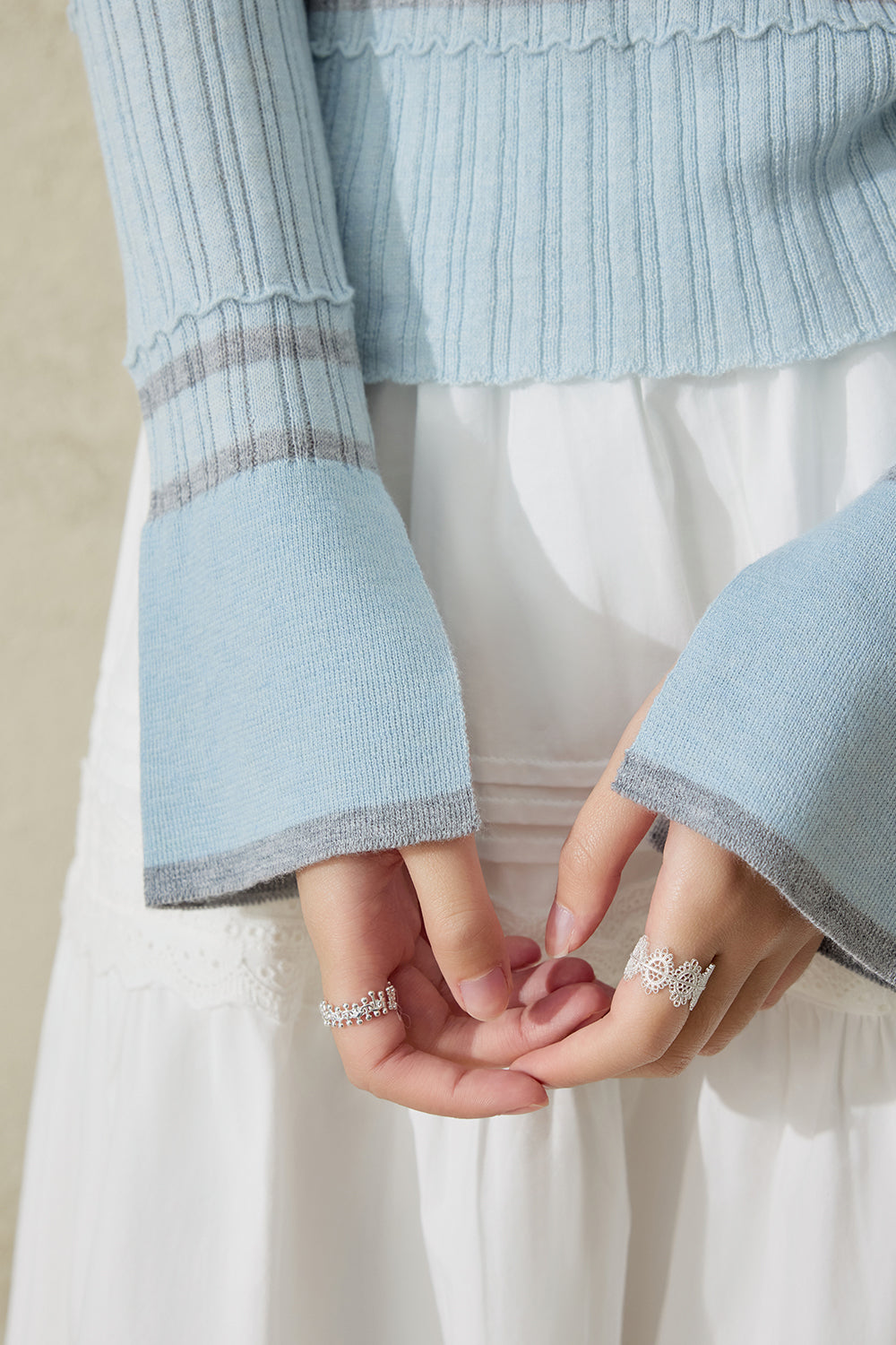 여성용 니트 셔츠