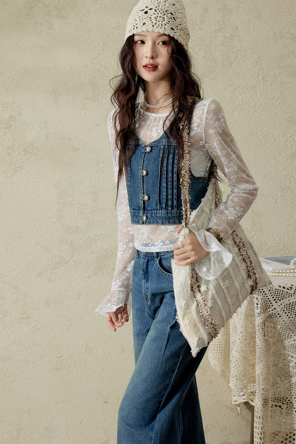 Vest and Jeans for Women Sold separately