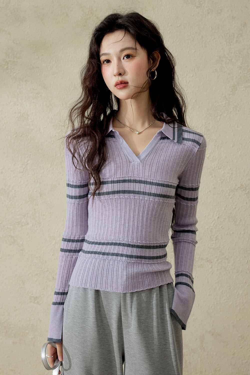 여성용 니트 셔츠