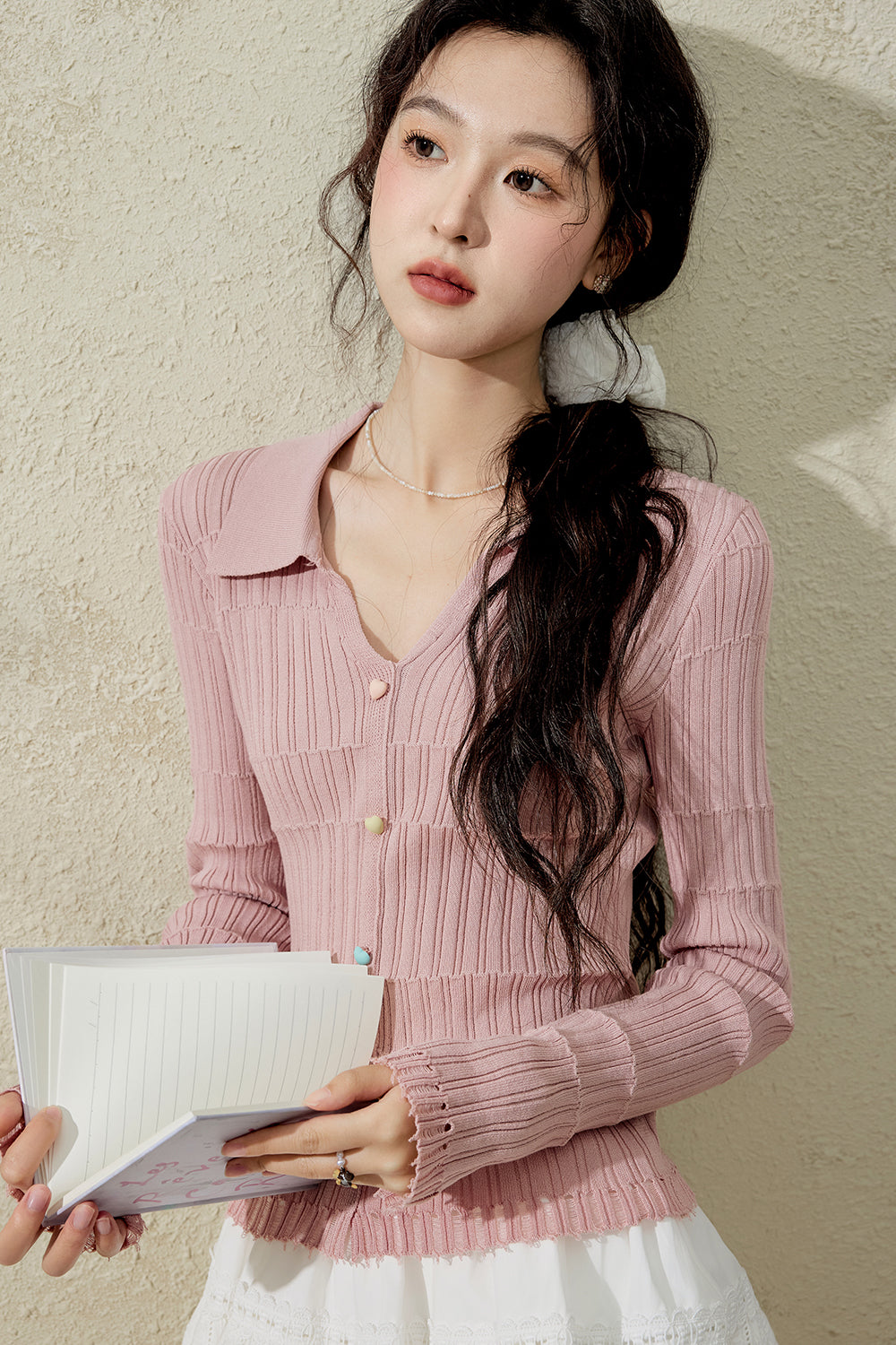 여성용 니트 셔츠