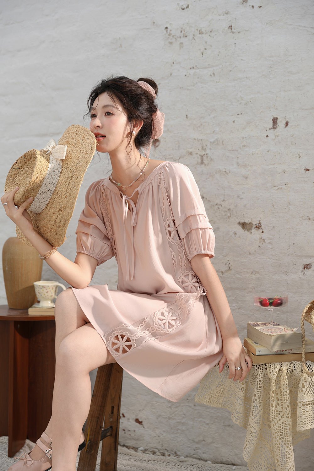 Váy Midi Hồng cho Nữ