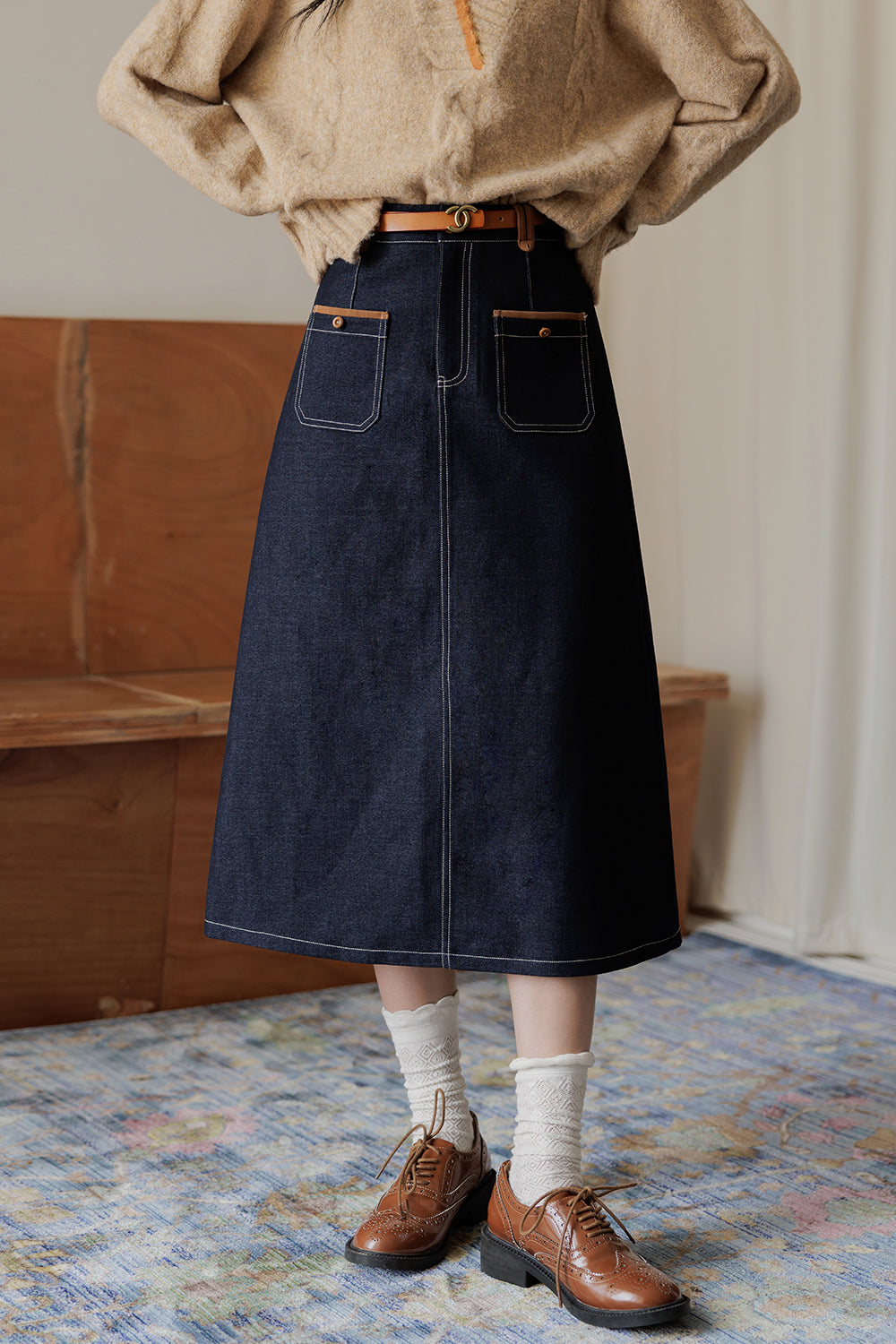 Rok Maxi A Line untuk Wanita