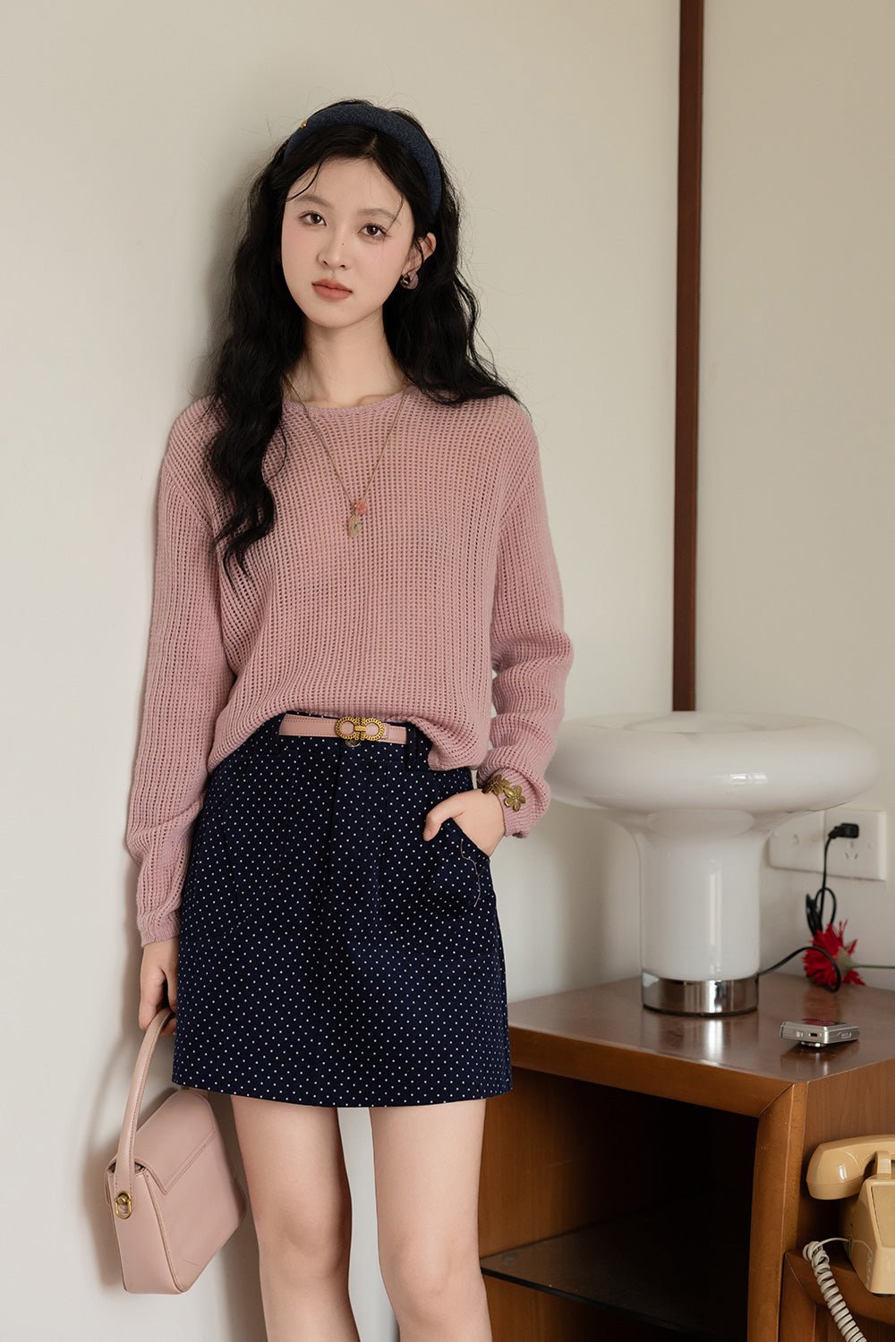 여성용 니트 셔츠