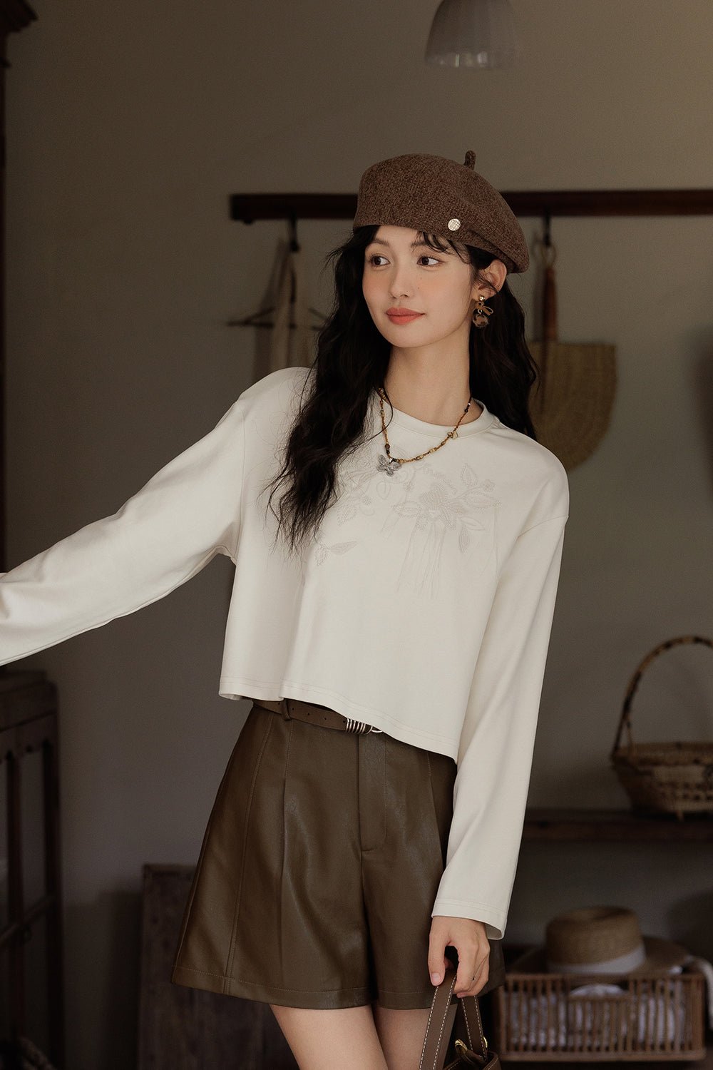 เสื้อยืดแขนยาวสำหรับผู้หญิง