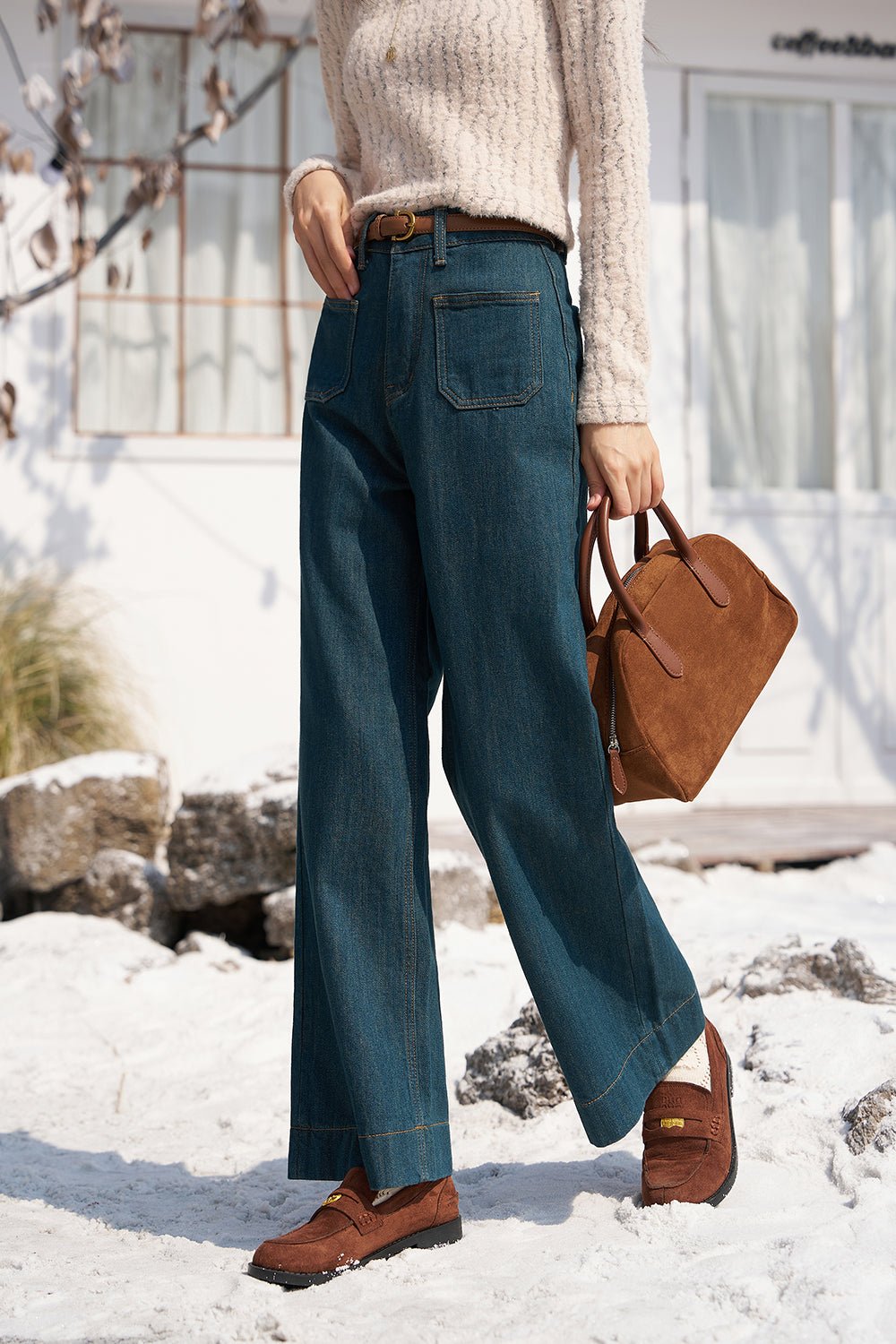 Jeans Denim Tebal untuk Wanita