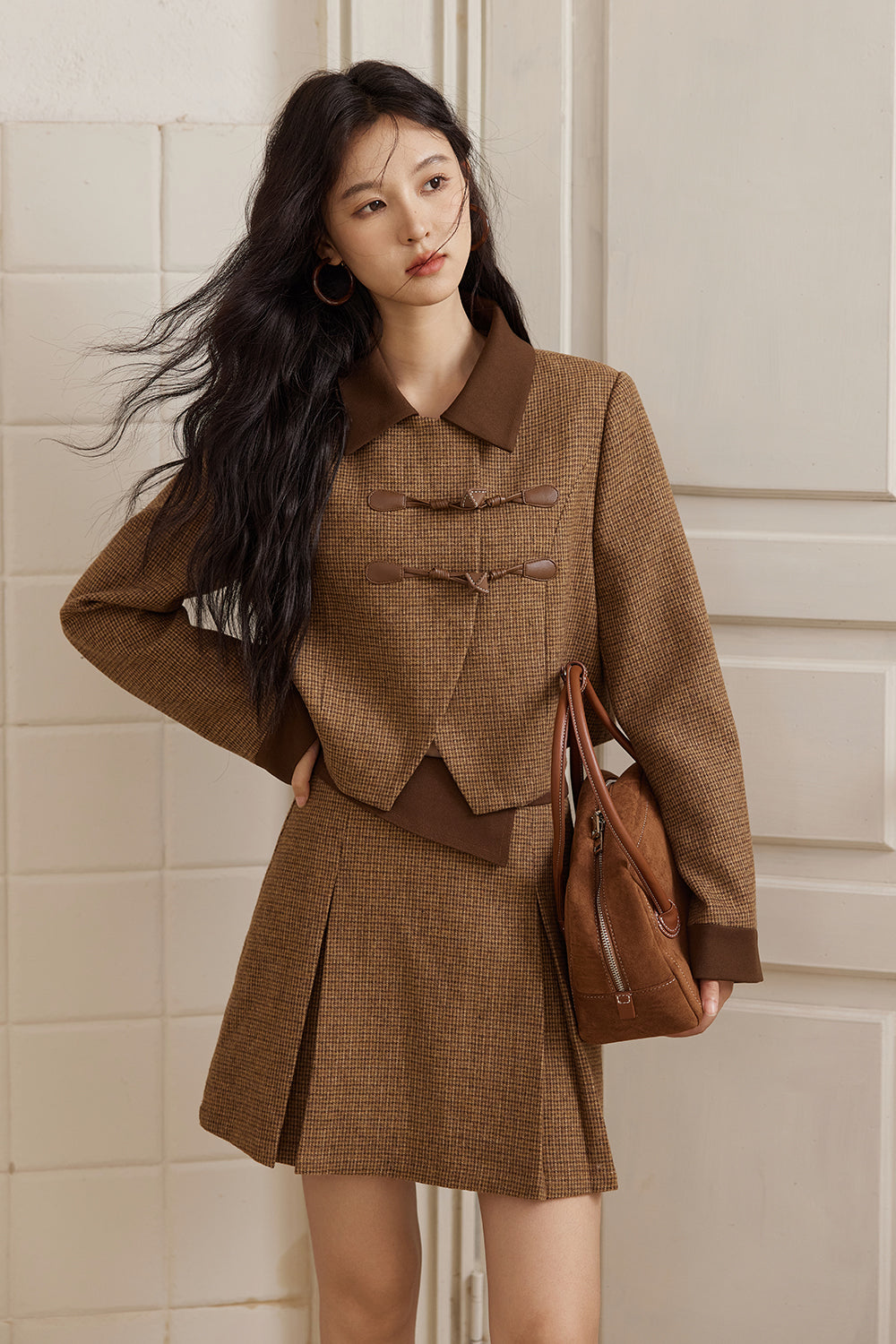 ชุดเสื้อโค้ตและกระโปรงขายแยกกัน