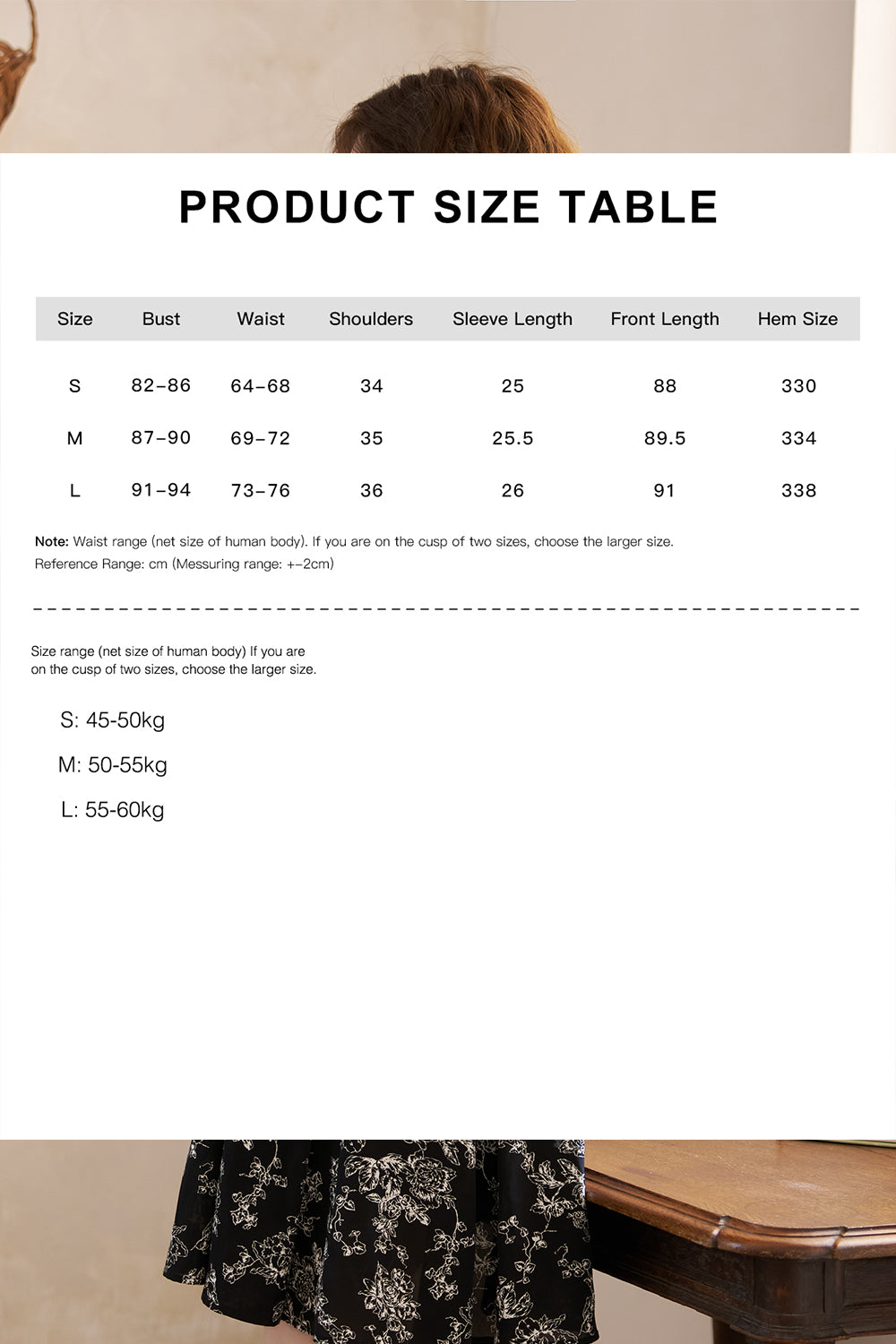 Gaun Midi A-line untuk Wanita