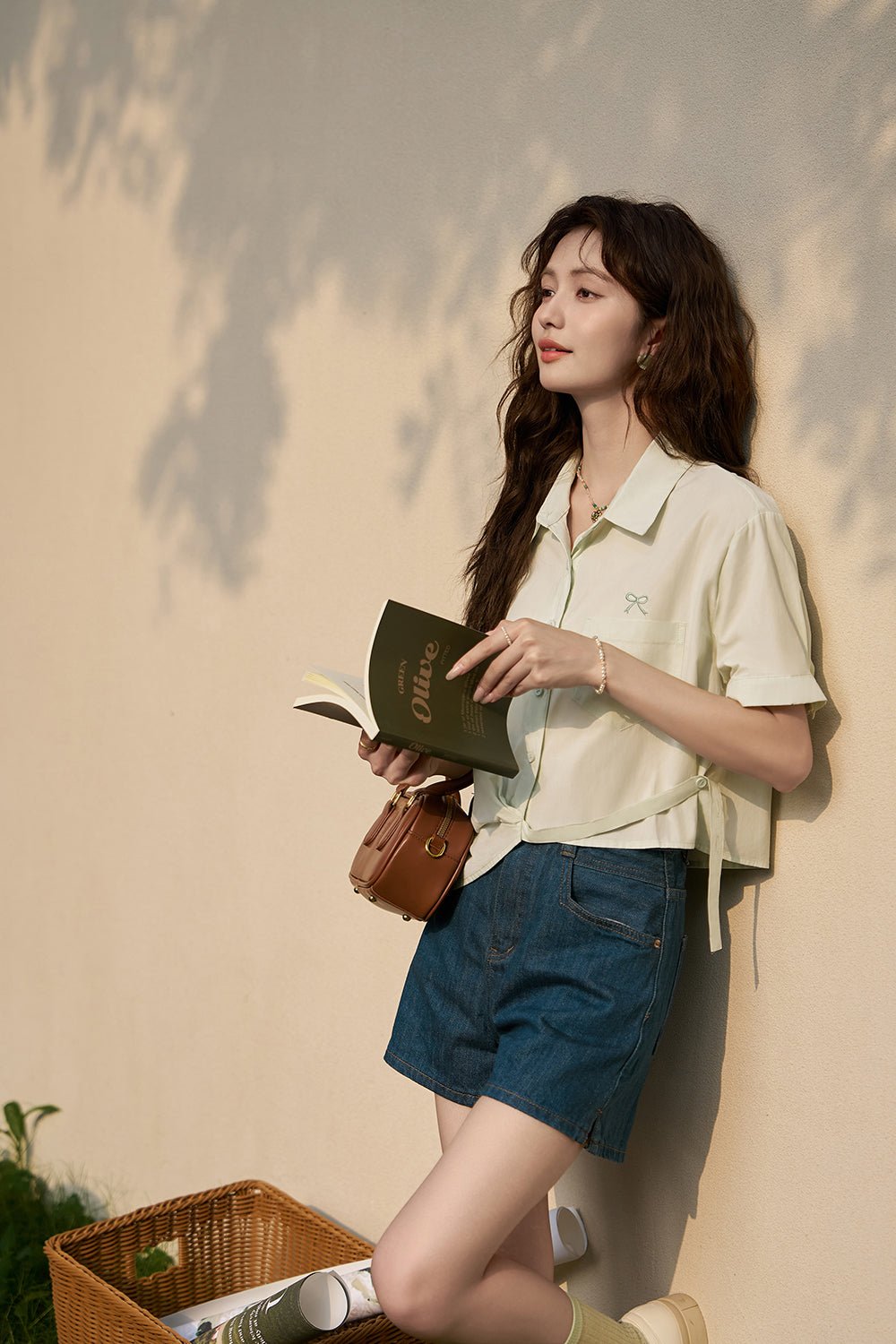 여성용 100% 코튼 셔츠