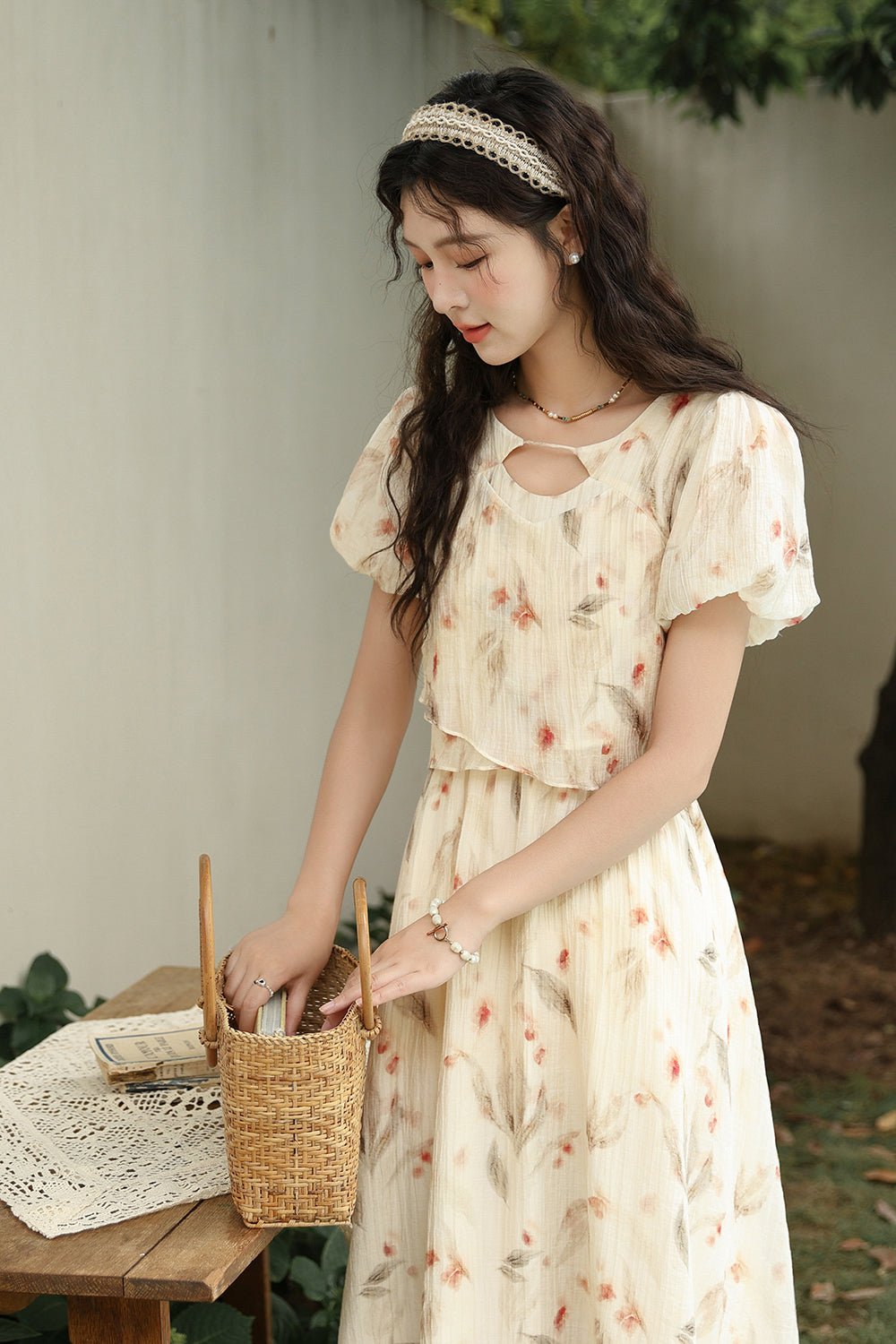 Gaun Maxi Bunga untuk Wanita