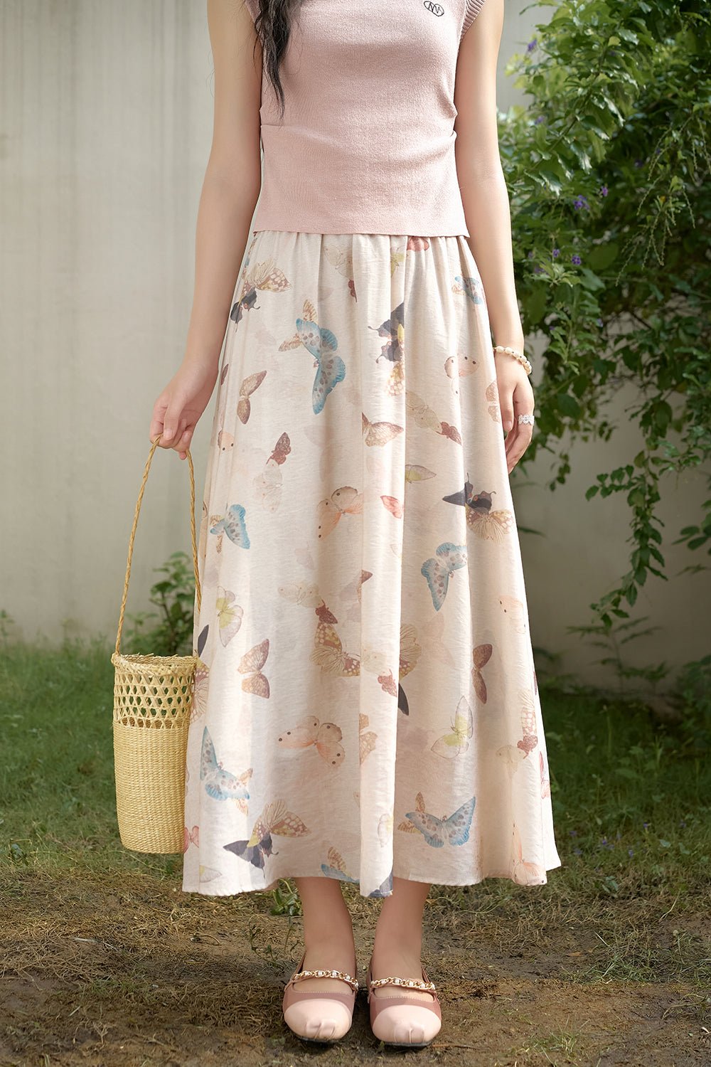 Set T-shirt dan Rok Rajut Dijual Terpisah