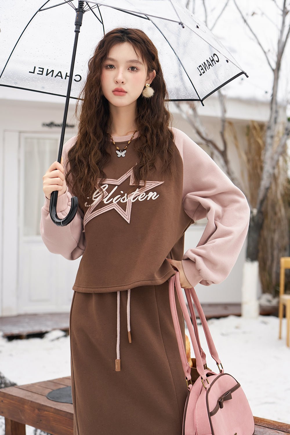 ชุดเสื้อสเวตเตอร์และกระโปรงขายแยกกัน