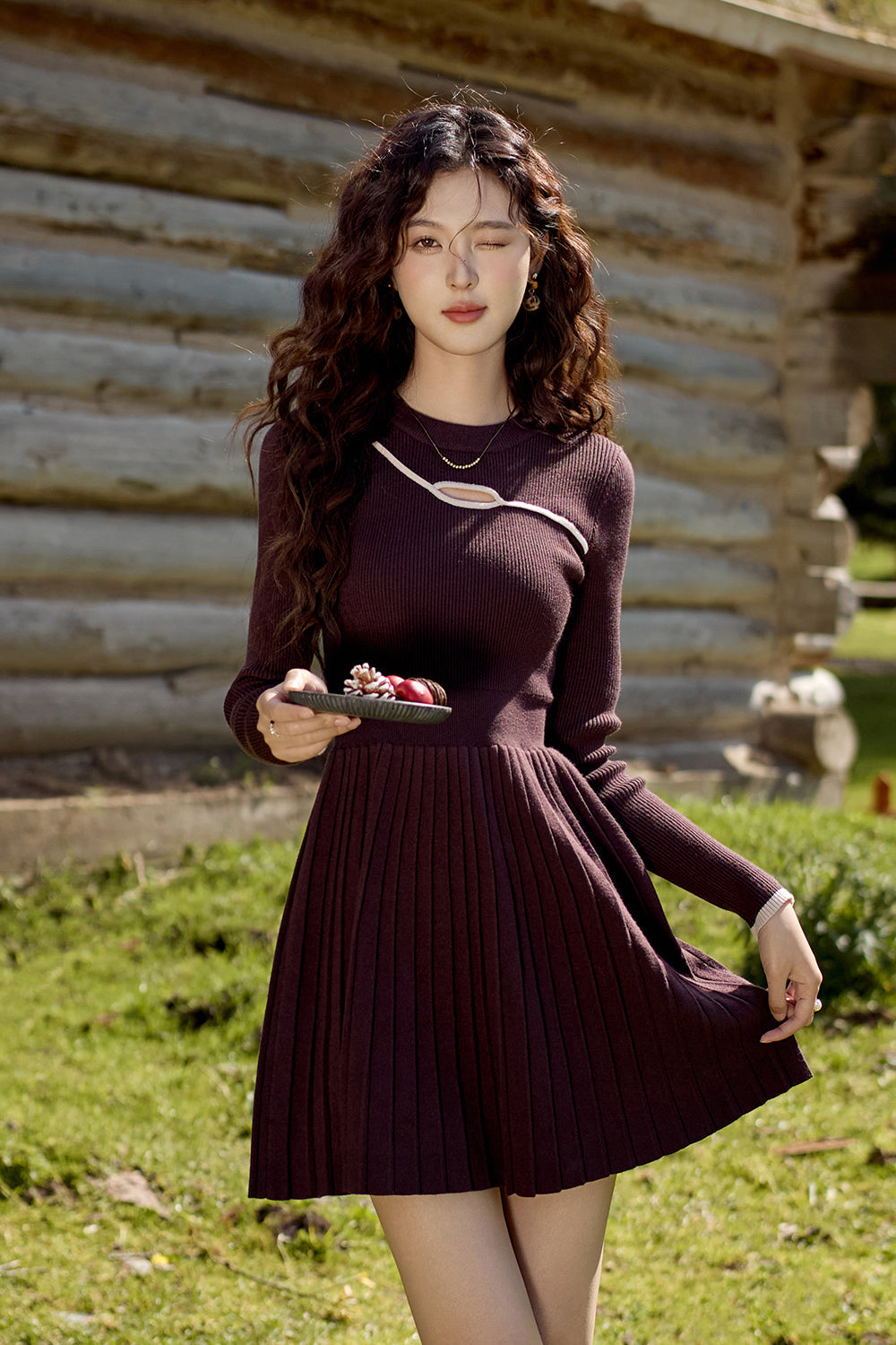Váy mini chữ A cho nữ