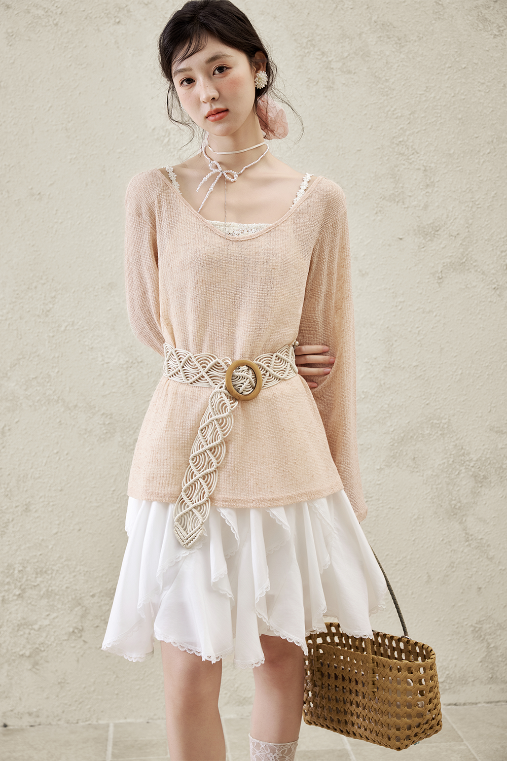 여성용 니트 셔츠