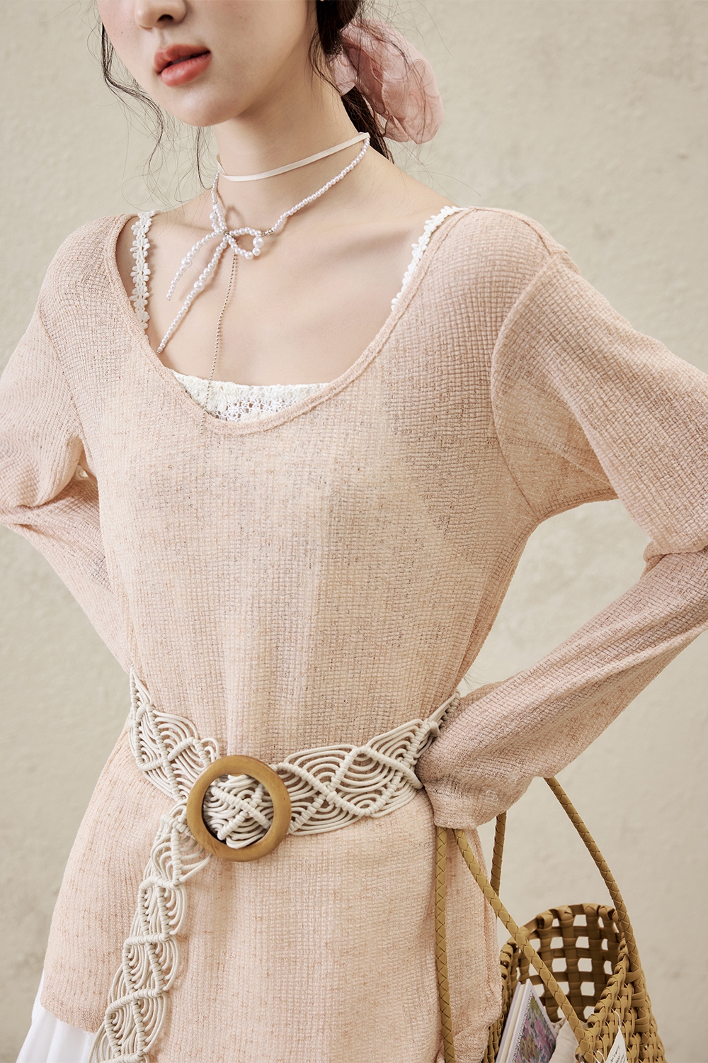 여성용 니트 셔츠