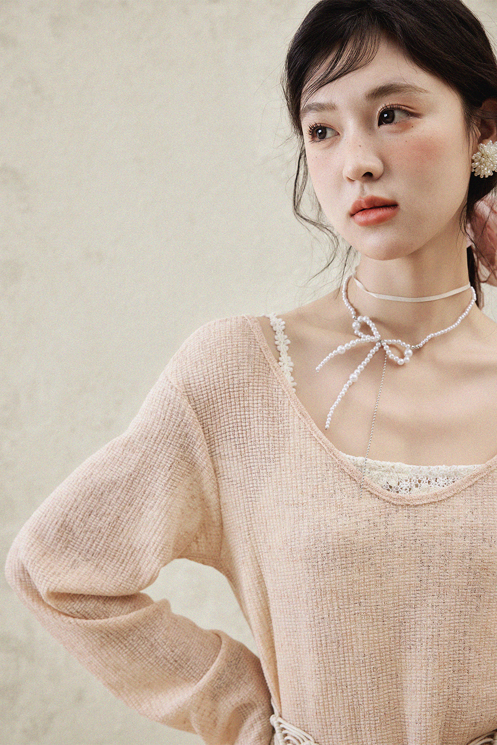 여성용 니트 셔츠