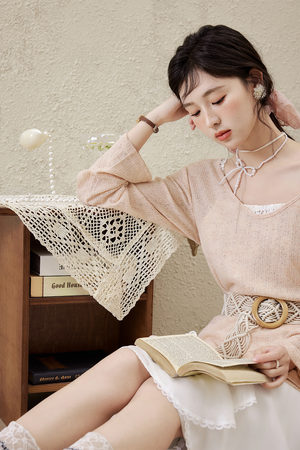 여성용 니트 셔츠