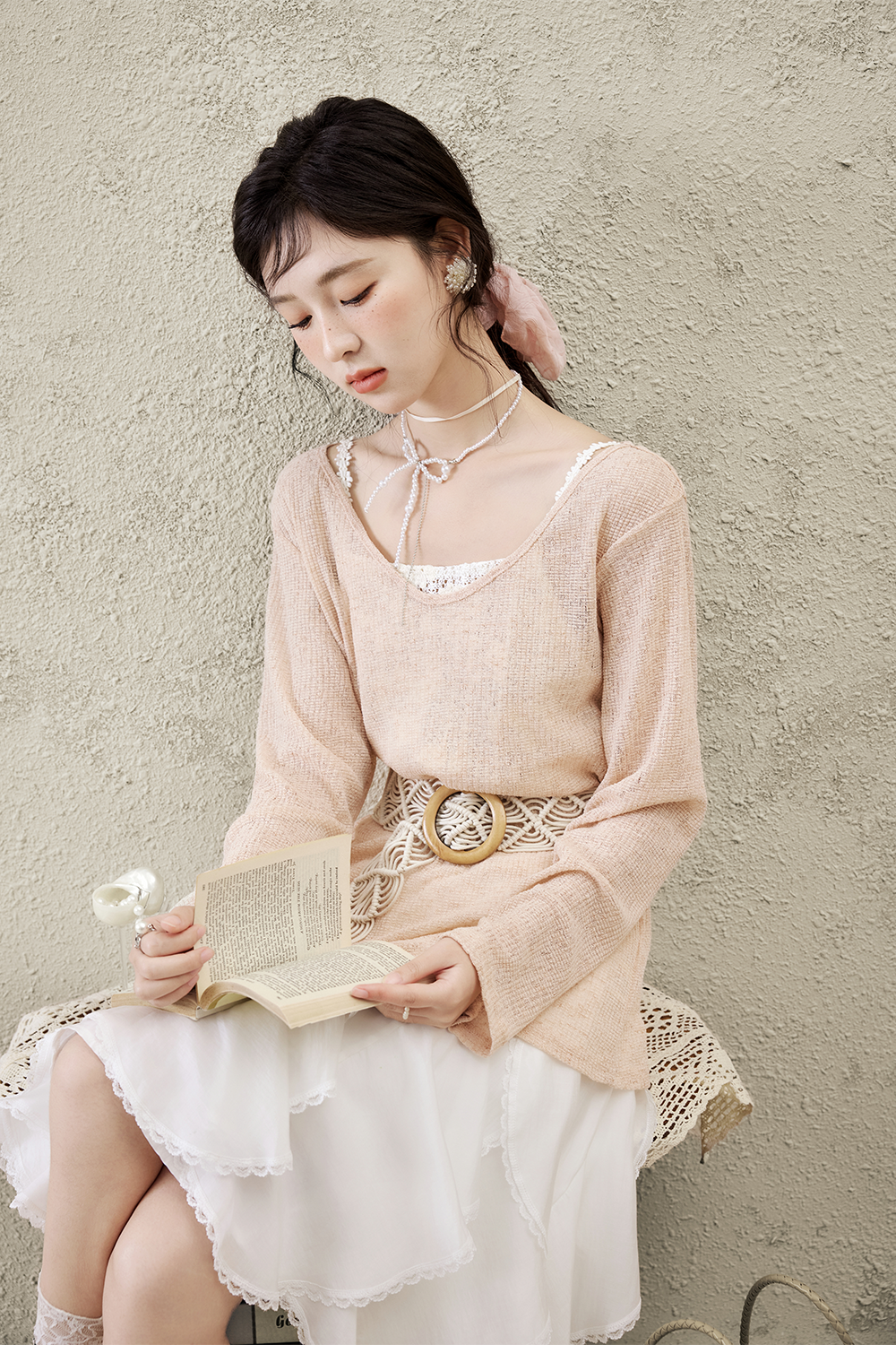 여성용 니트 셔츠