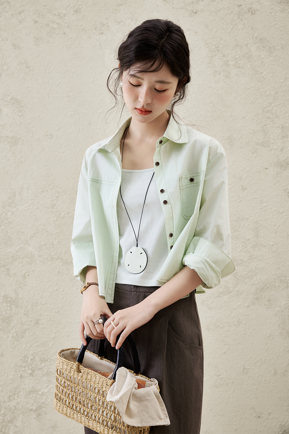 Shirts+ Suspenders Set for Women