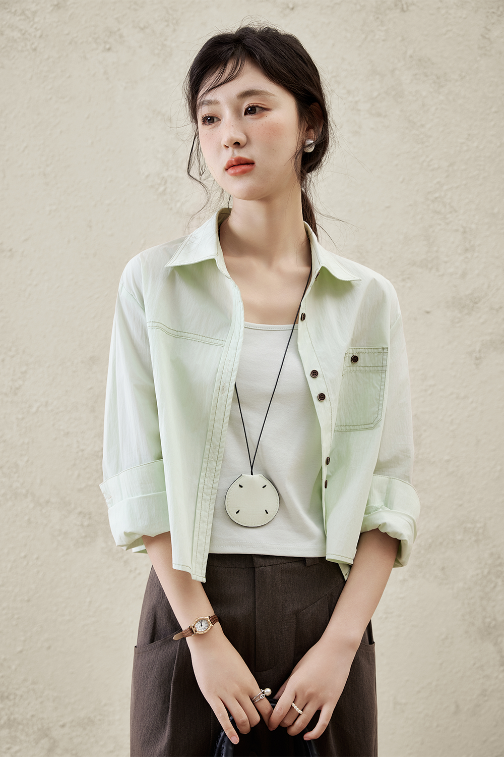 Shirts+ Suspenders Set for Women