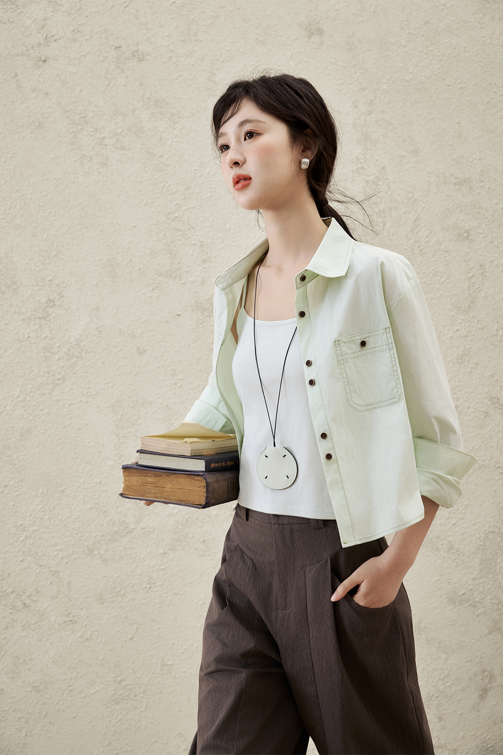 Shirts+ Suspenders Set for Women