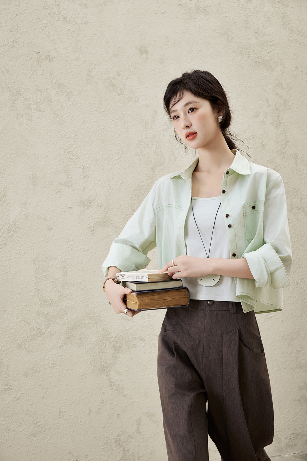 Shirts+ Suspenders Set for Women