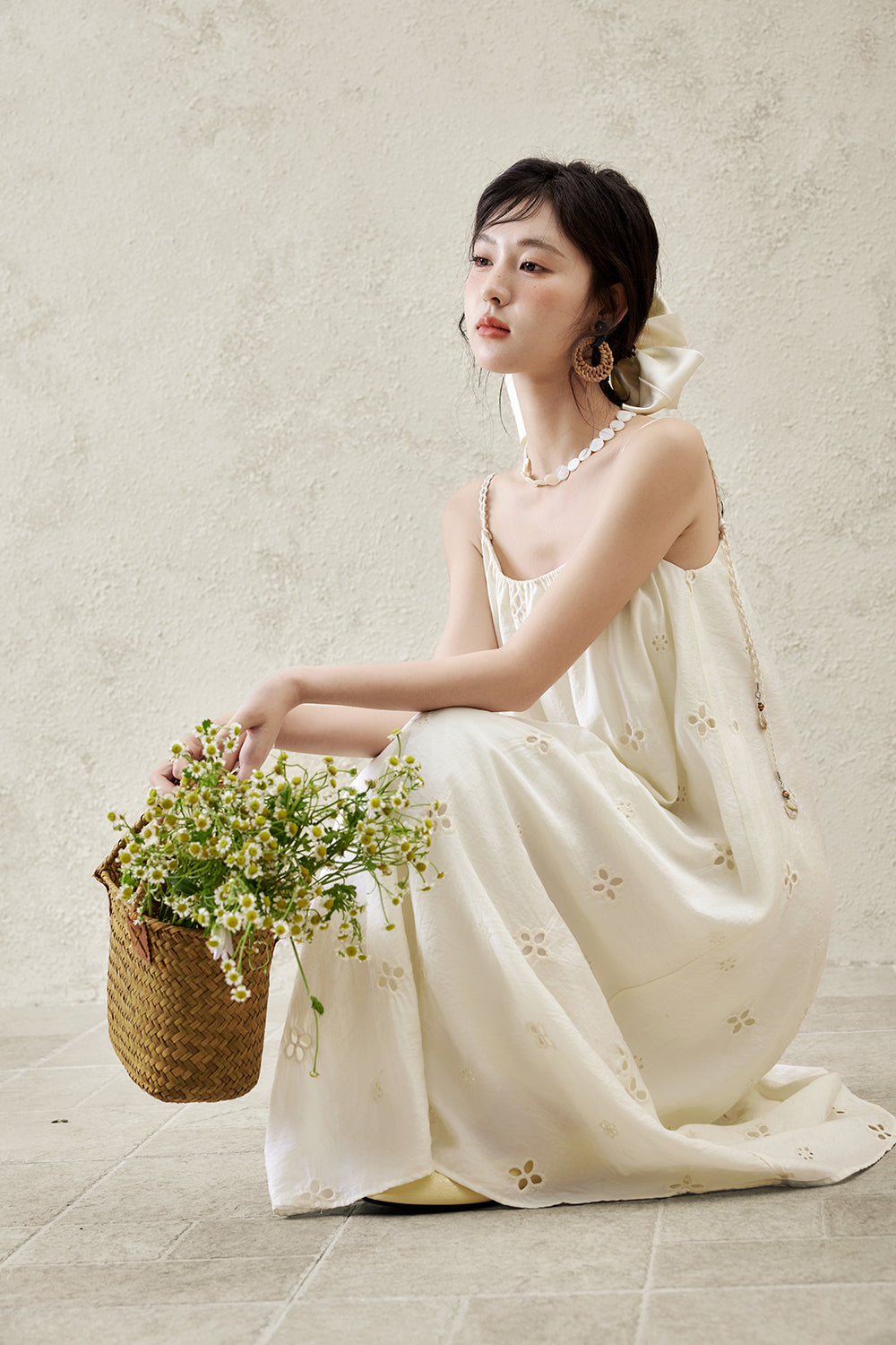 여성용 스파게티 스트랩 드레스