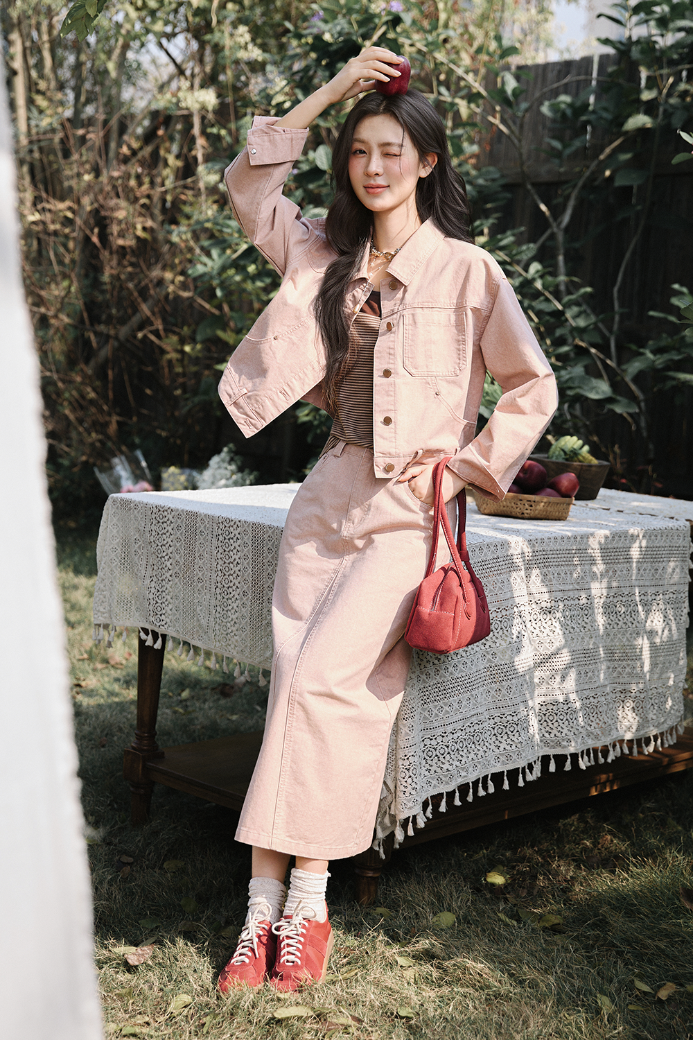 キャミソール+コート+スカートは別売りです