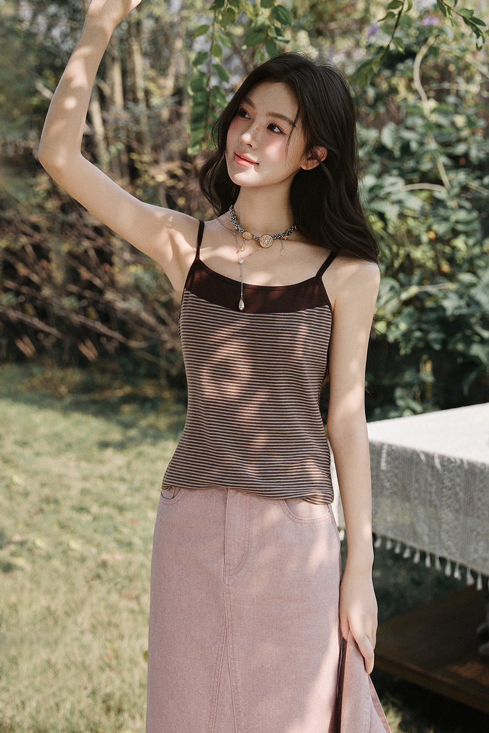 キャミソール+コート+スカートは別売りです