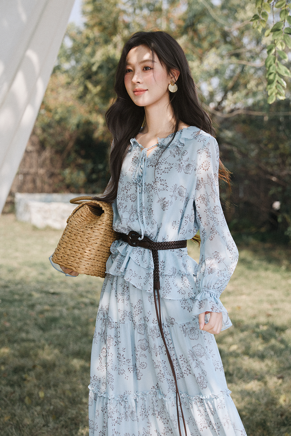 Blouse and Skirt Set