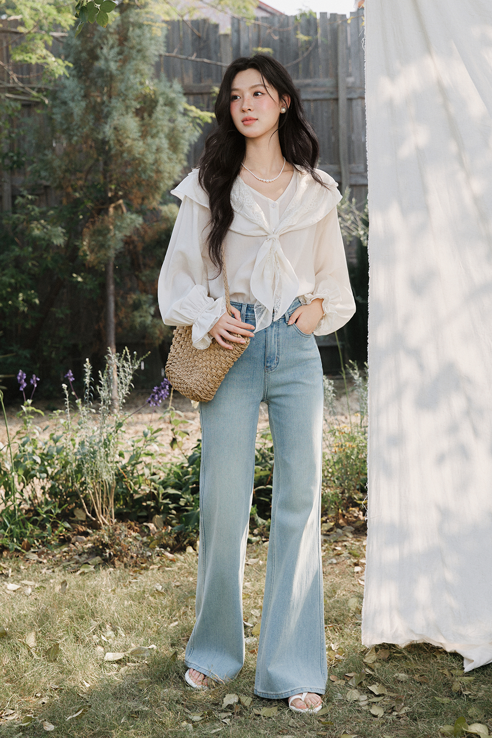 กางเกงยีนส์เดนิมสำหรับผู้หญิง