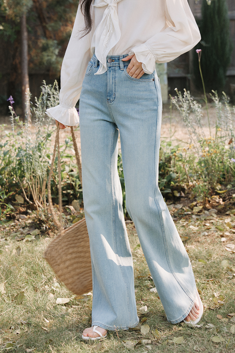 กางเกงยีนส์เดนิมสำหรับผู้หญิง