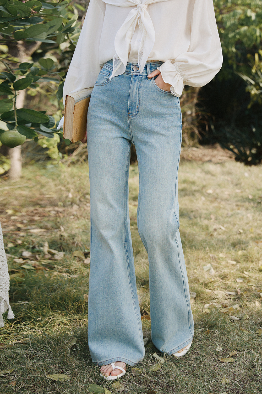 กางเกงยีนส์เดนิมสำหรับผู้หญิง