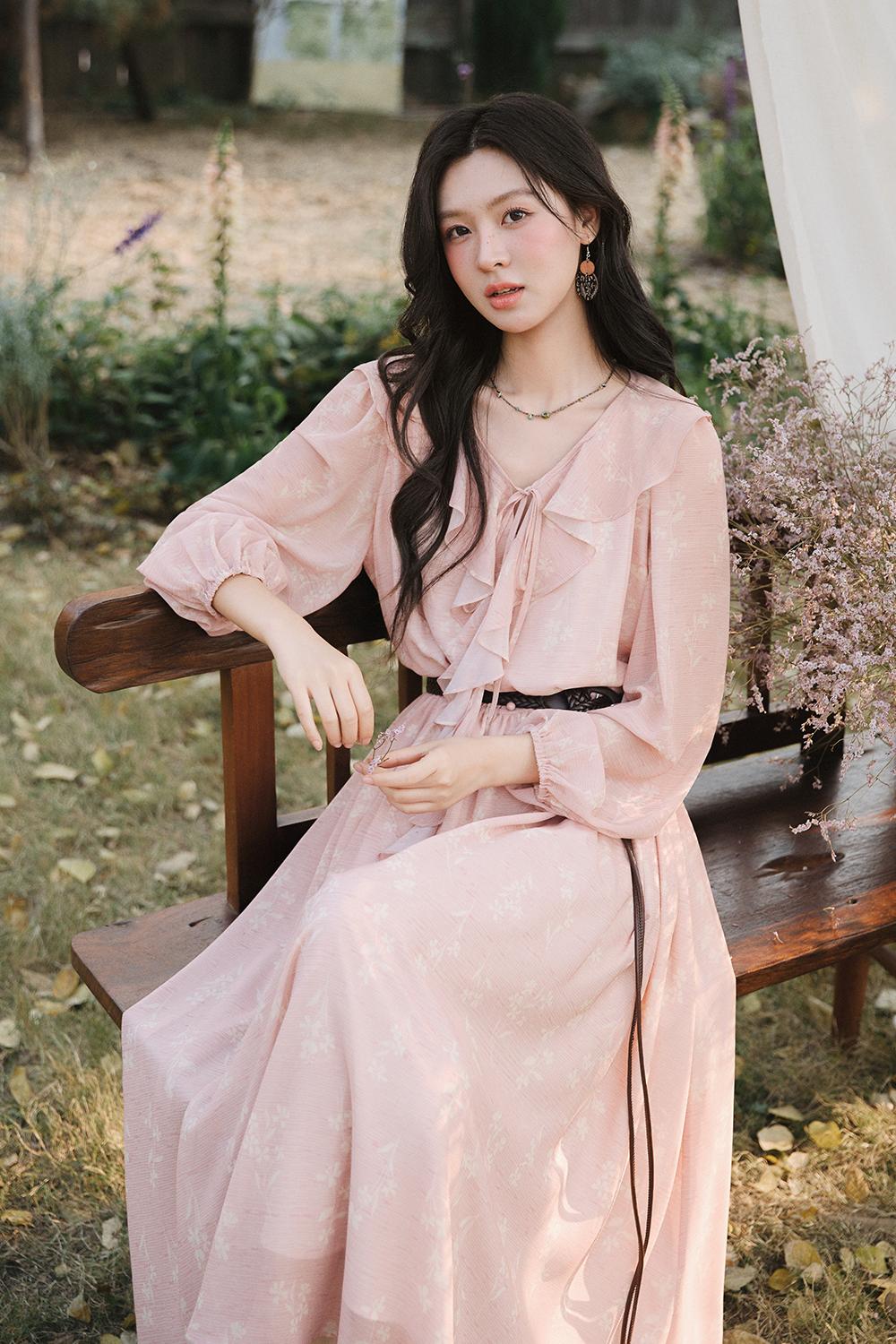 Maxi Dress+Belt for Women