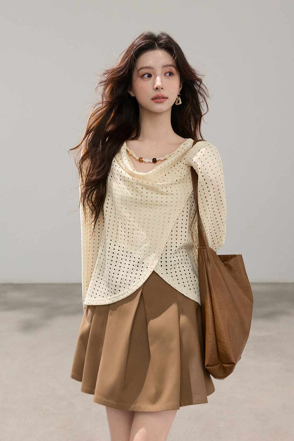 여성용 니트 셔츠