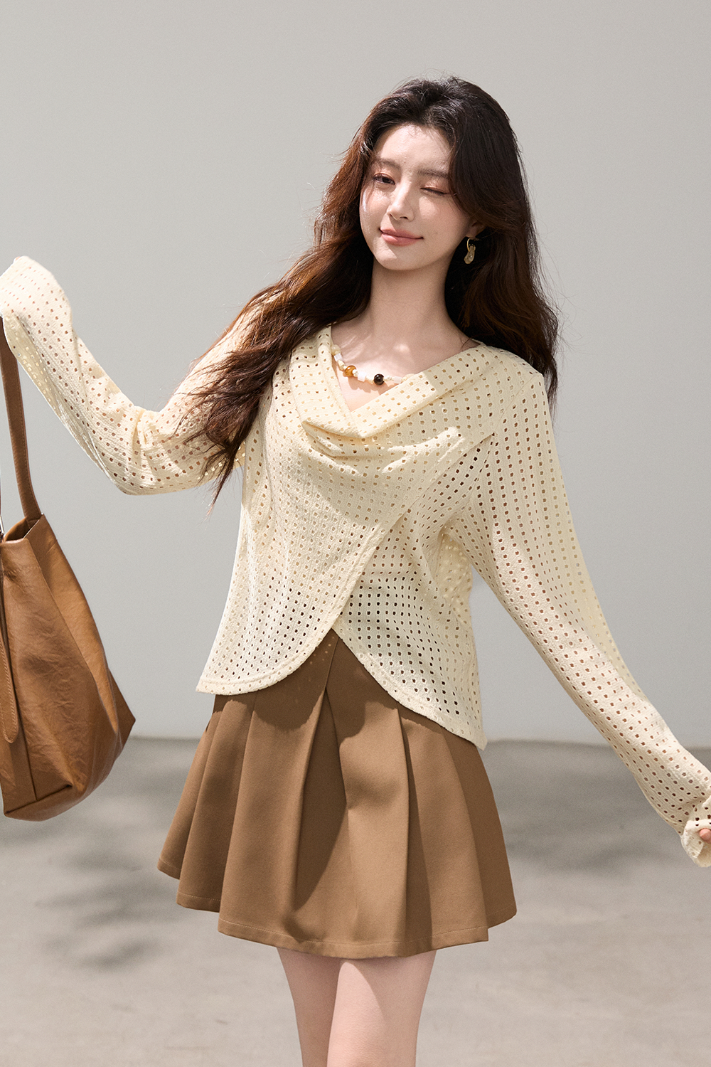 여성용 니트 셔츠