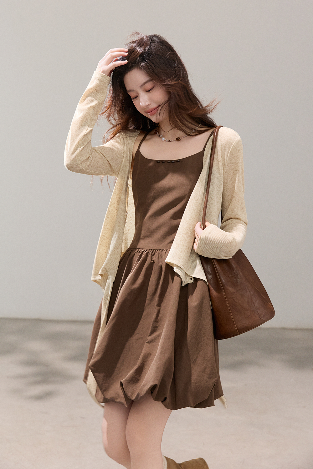 Dress and Cardigan Set