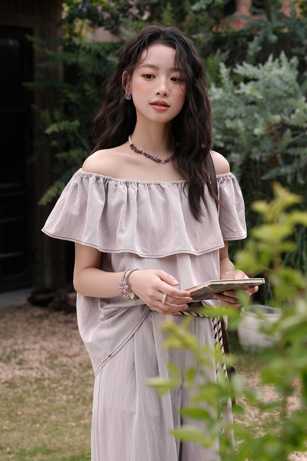 블라우스와 팬츠 세트