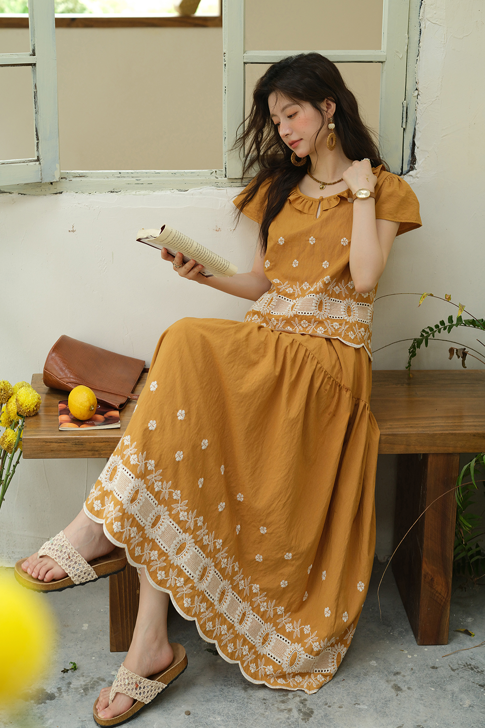Blouse and Skirt Set
