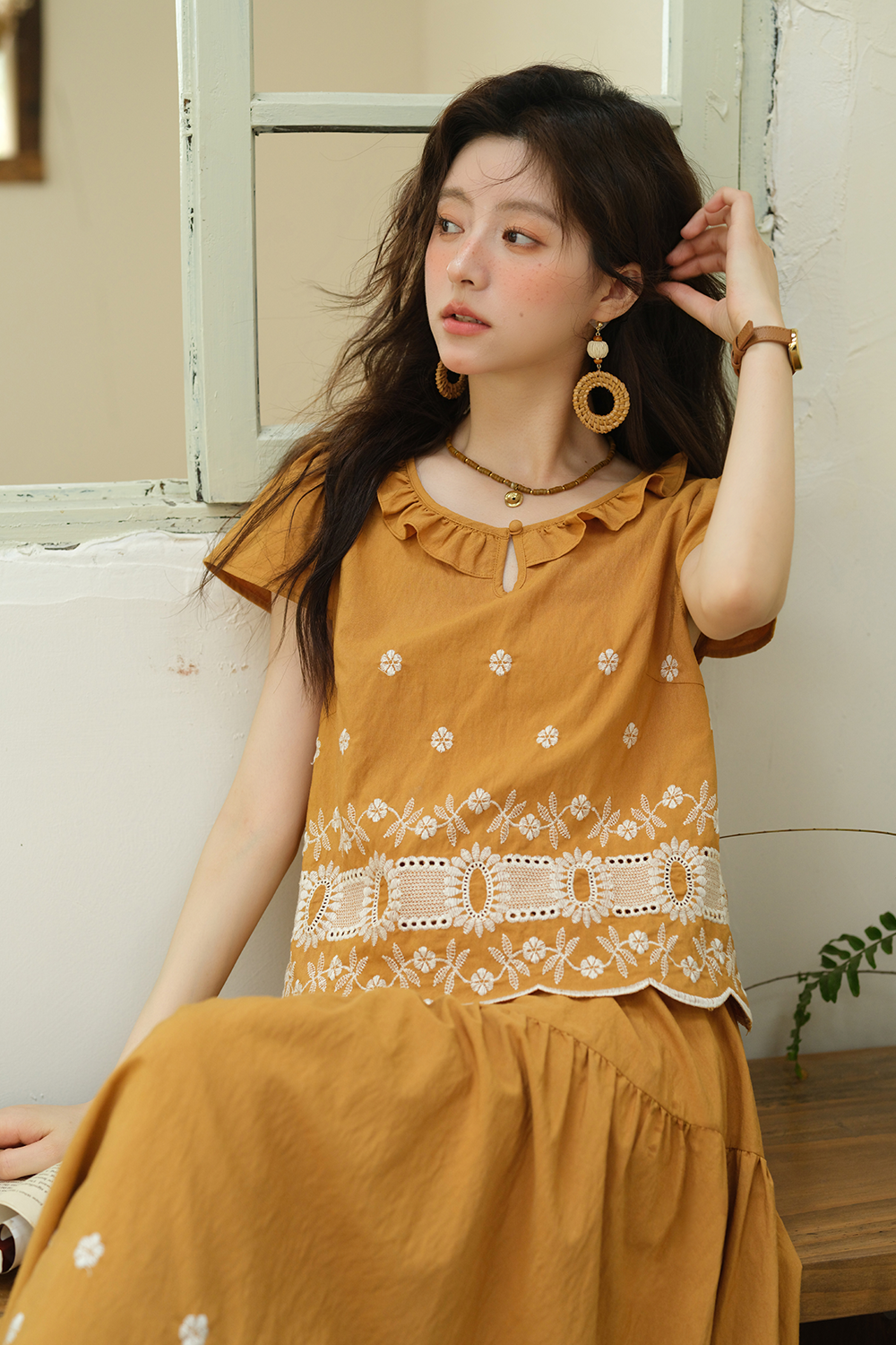 Blouse and Skirt Set