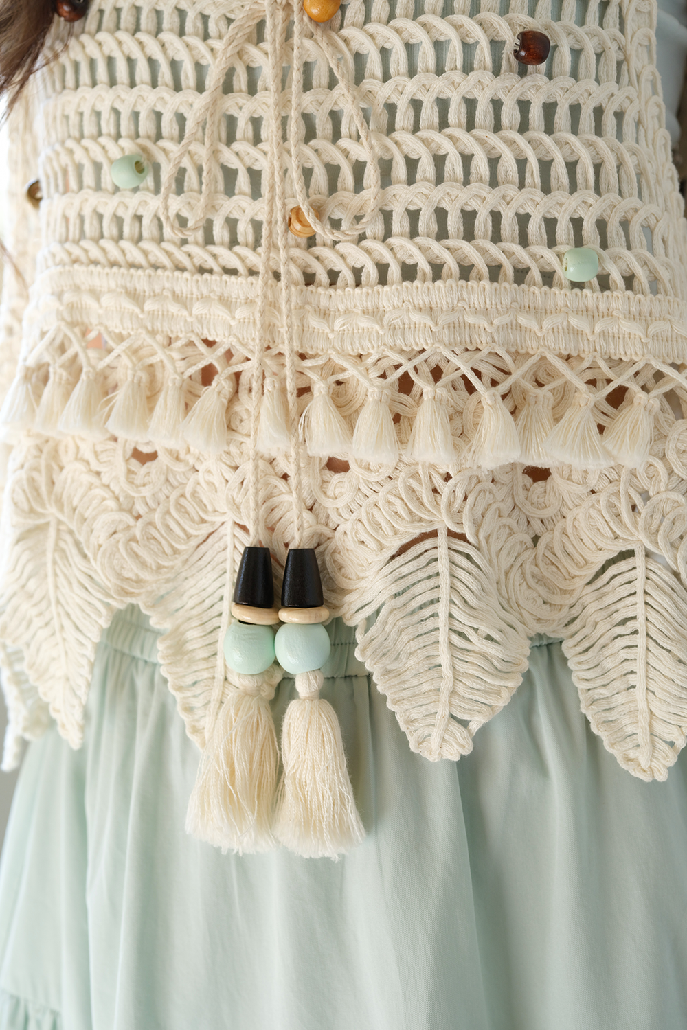 Knitted Vest + Chest Wrap Set