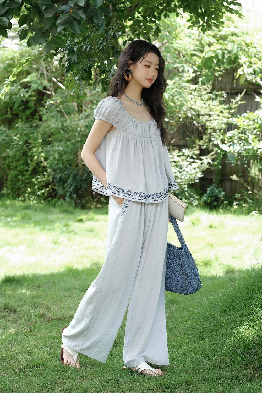 Blouse and Pant Set
