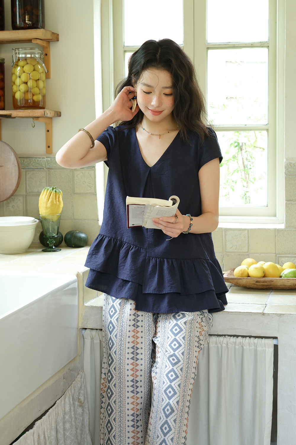 Blouse and Pant Set