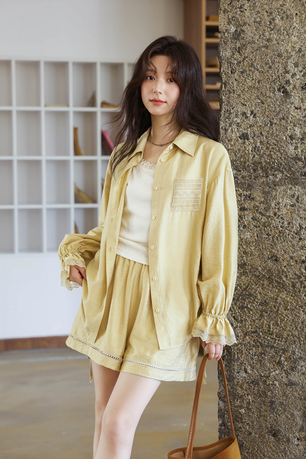 Shirt+Suspender Top+ Shorts Set
