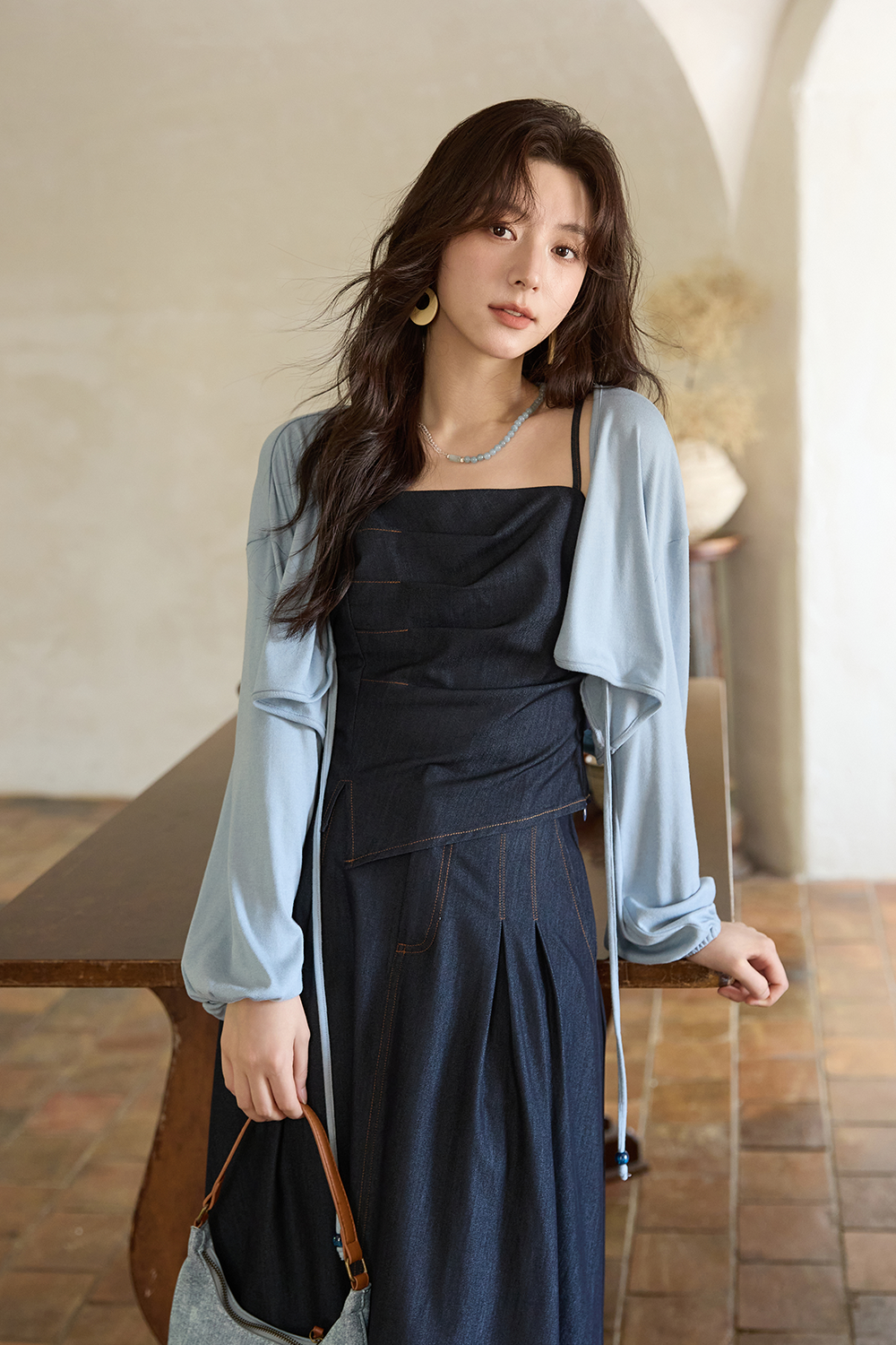 Suspender Set and Cardigan Sold Separately