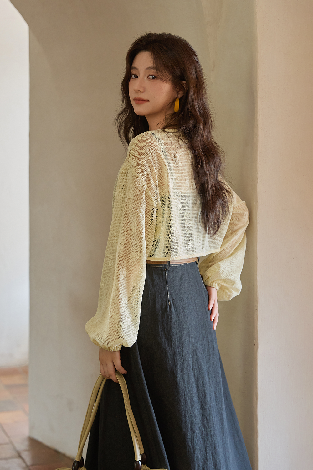 ドレスとカーディガンのセット