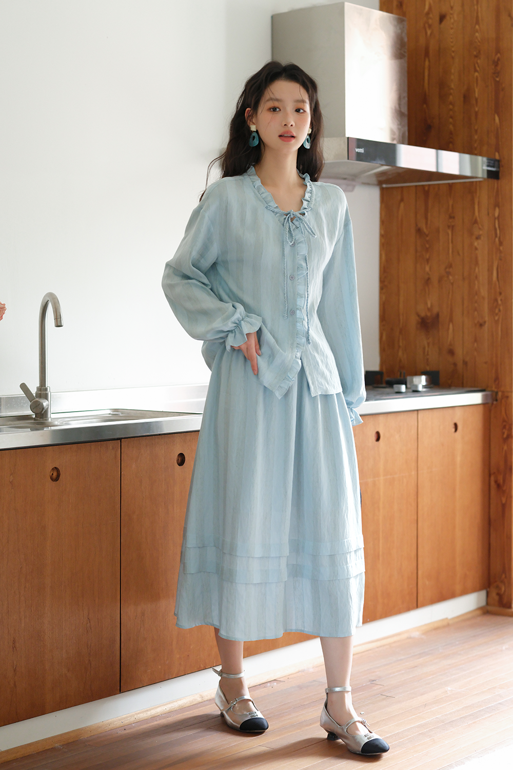 Blouse and Skirt Set